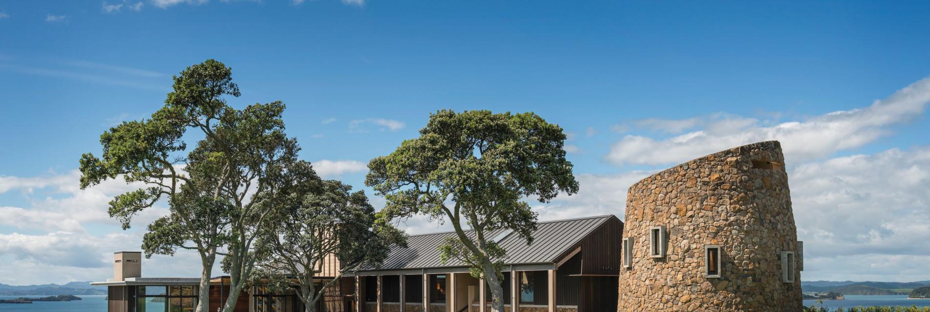 Cooper view with Pohutukawa trees and view in the background 3